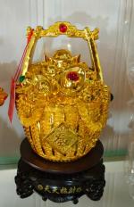 Thần Tài thạch anh vàng
