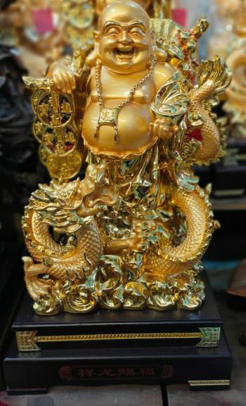 Thần Tài thạch anh vàng